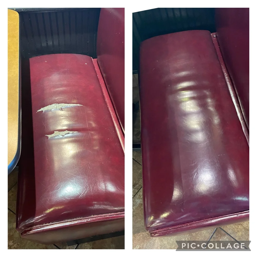 Restaurant booth repair