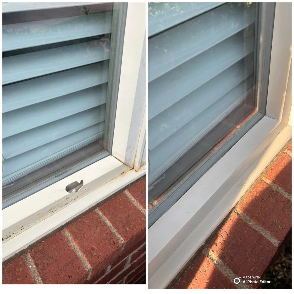 Hail damage repair before and after